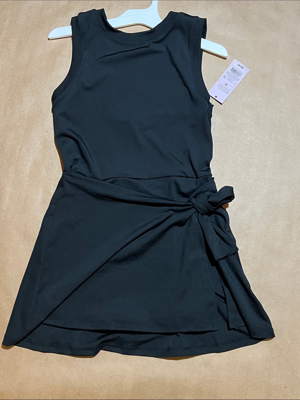 wild fable Black Sleeveless Tie-Waist Mini Dress